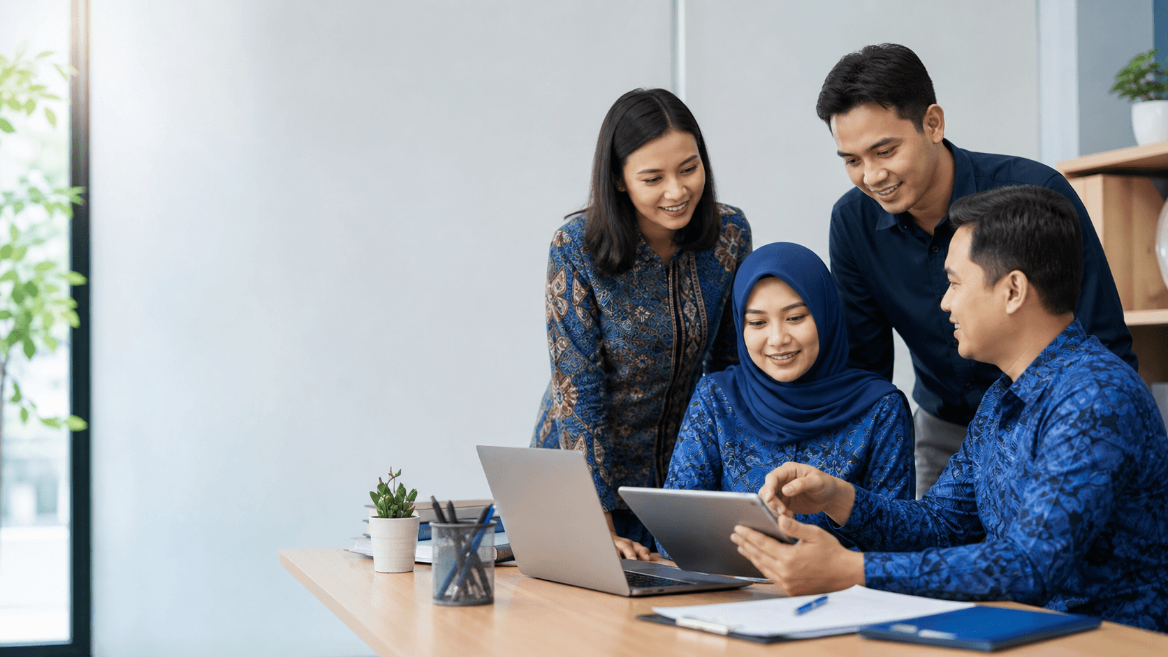 Suasana sekolah yang menggunakan platform manajemen Sentrio